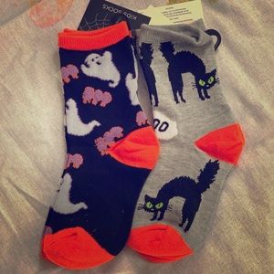 Two pair of kids Halloween socks